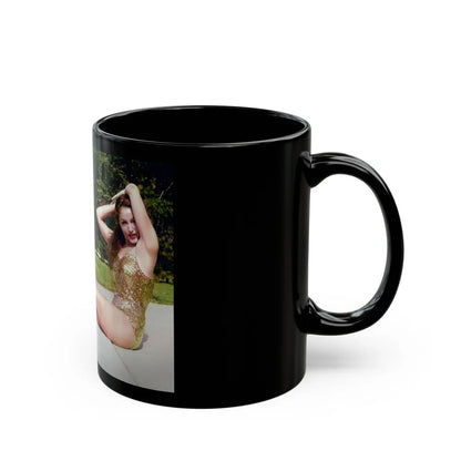 Julie Newmar ## (Vintage Female Icon) Black Coffee Mug-Go Mug Yourself