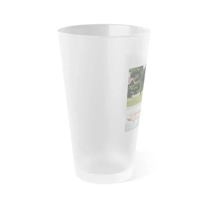 Julie Newmar ## (Vintage Female Icon) Frosted Pint Glass 16oz - Go Mug Yourself