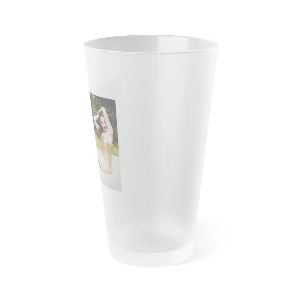 Julie Newmar ## (Vintage Female Icon) Frosted Pint Glass 16oz-Go Mug Yourself