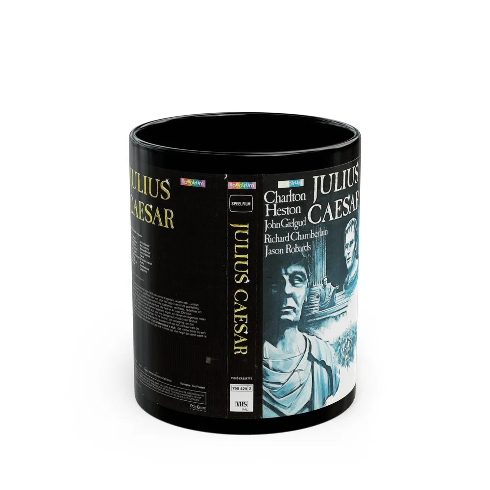 JULIUS CAESAR (VHS COVER) - Black Coffee Mug-11oz-Go Mug Yourself