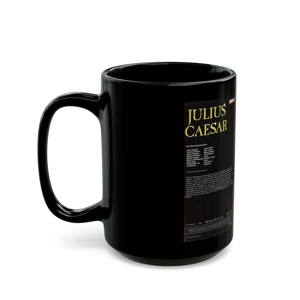 JULIUS CAESAR (VHS COVER) - Black Coffee Mug-Go Mug Yourself