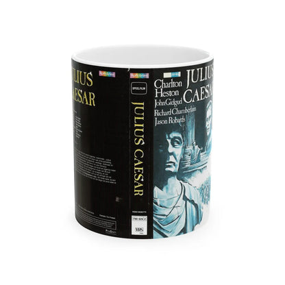 JULIUS CAESAR (VHS COVER) - White Coffee Mug-11oz-Go Mug Yourself