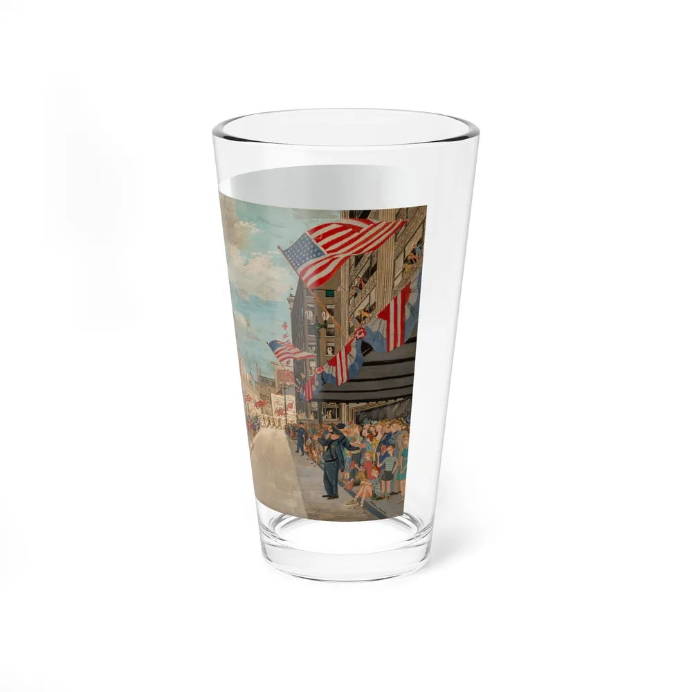 July Fourth Parade in Cleveland - Pint Glass 16oz-Go Mug Yourself