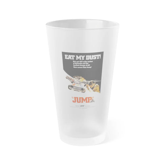 JUMP (FURY ON WHEELS) 1971 Movie Poster - Frosted Pint Glass 16oz-16oz-Frosted-Go Mug Yourself