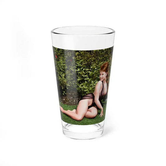 June Palmer #103 -See through black gown (Vintage Female Icon) Pint Glass 16oz 16oz - Go Mug Yourself