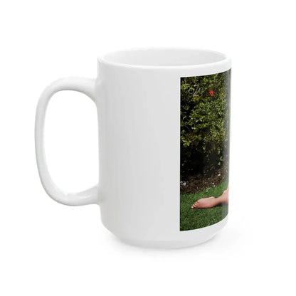 June Palmer #103 -See through black gown (Vintage Female Icon) White Coffee Mug - Go Mug Yourself