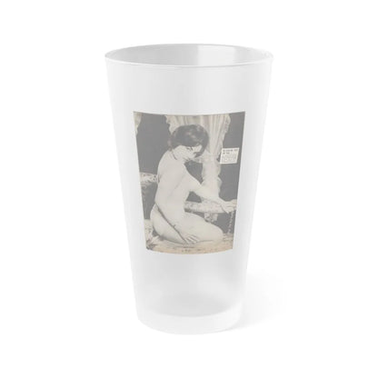 June Palmer #137 (Vintage Female Icon) Frosted Pint Glass 16oz-16oz-Frosted-Go Mug Yourself