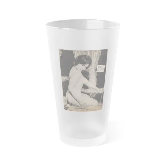 June Palmer #137 (Vintage Female Icon) Frosted Pint Glass 16oz-16oz-Frosted-Go Mug Yourself