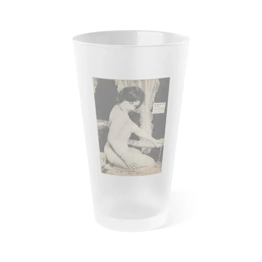 June Palmer #137 (Vintage Female Icon) Frosted Pint Glass 16oz 16oz Frosted - Go Mug Yourself
