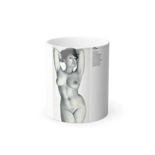 June Palmer #138 - Nude Magazine Spread (Vintage Female Icon) Color Changing Coffee Mug 11oz - Go Mug Yourself