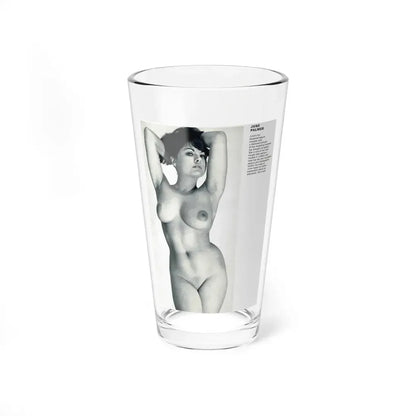 June Palmer #138 - Nude Magazine Spread (Vintage Female Icon) Pint Glass 16oz 16oz - Go Mug Yourself