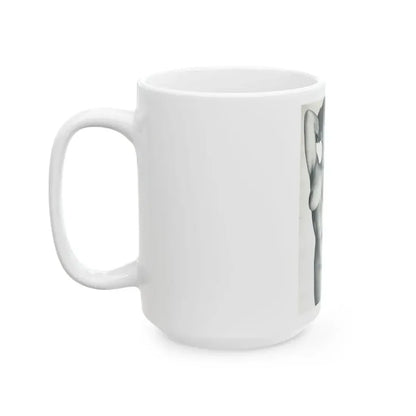 June Palmer #138 - Nude Magazine Spread (Vintage Female Icon) White Coffee Mug - Go Mug Yourself