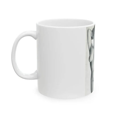 June Palmer #138 - Nude Magazine Spread (Vintage Female Icon) White Coffee Mug - Go Mug Yourself