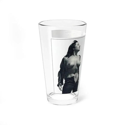 June Palmer #139 - Topless Magazine Spread (Vintage Female Icon) Pint Glass 16oz - Go Mug Yourself