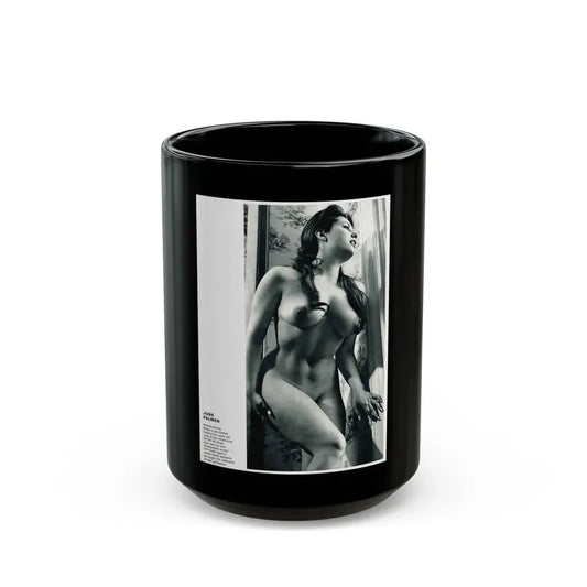 June Palmer #140 - Nude (Vintage Female Icon) Black Coffee Mug 15oz - Go Mug Yourself