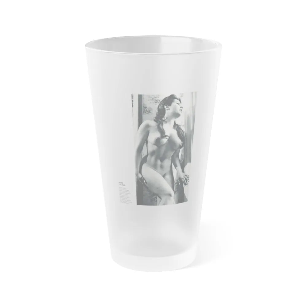 June Palmer #140 - Nude (Vintage Female Icon) Frosted Pint Glass 16oz-16oz-Frosted-Go Mug Yourself