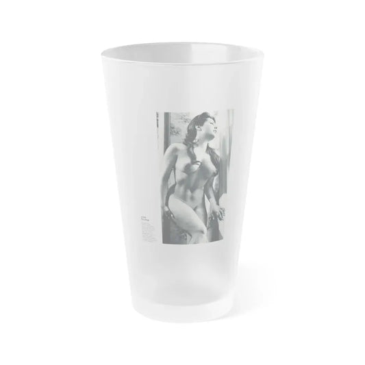 June Palmer #140 - Nude (Vintage Female Icon) Frosted Pint Glass 16oz 16oz Frosted - Go Mug Yourself