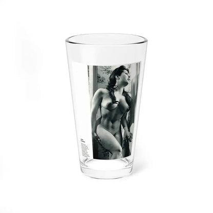 June Palmer #140 - Nude (Vintage Female Icon) Pint Glass 16oz 16oz - Go Mug Yourself