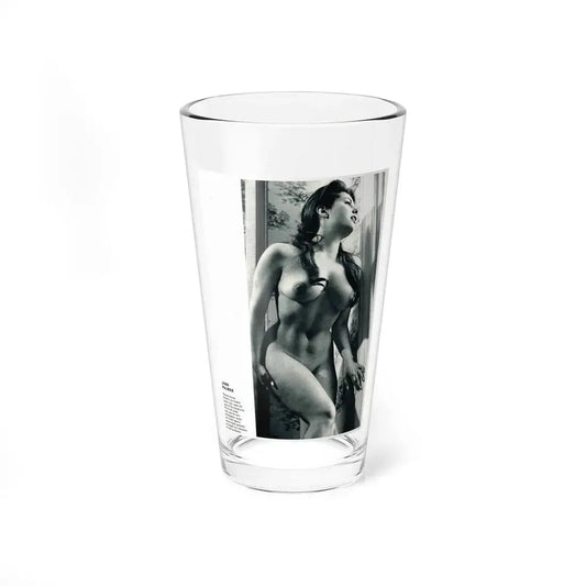 June Palmer #140 - Nude (Vintage Female Icon) Pint Glass 16oz 16oz - Go Mug Yourself