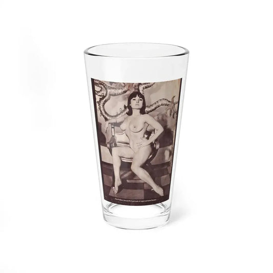 June Palmer #141 - Nude (Vintage Female Icon) Pint Glass 16oz 16oz - Go Mug Yourself