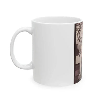 June Palmer #141 - Nude (Vintage Female Icon) White Coffee Mug - Go Mug Yourself