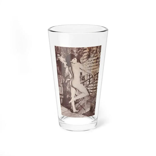 June Palmer #142 - Nude (Vintage Female Icon) Pint Glass 16oz 16oz - Go Mug Yourself