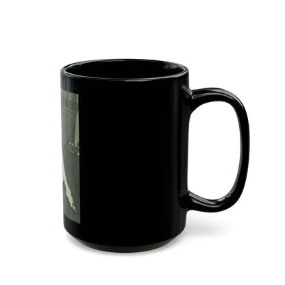 June Palmer #147 - Topless (Vintage Female Icon) Black Coffee Mug - Go Mug Yourself