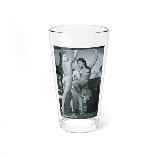 June Palmer #148 - Topless (Vintage Female Icon) Pint Glass 16oz 16oz - Go Mug Yourself