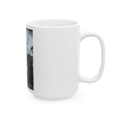 June Palmer #148 - Topless (Vintage Female Icon) White Coffee Mug - Go Mug Yourself