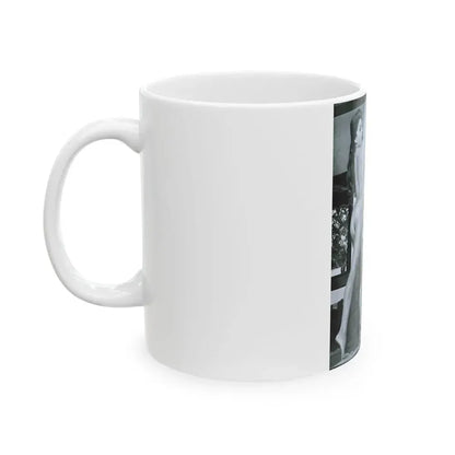 June Palmer #148 - Topless (Vintage Female Icon) White Coffee Mug - Go Mug Yourself