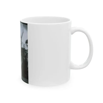 June Palmer #148 - Topless (Vintage Female Icon) White Coffee Mug - Go Mug Yourself