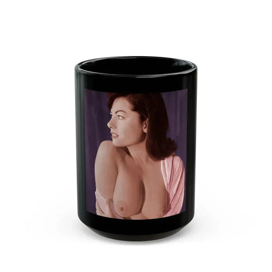 June Palmer #149 (Vintage Female Icon) Black Coffee Mug 15oz - Go Mug Yourself