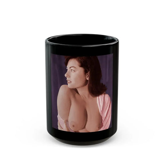 June Palmer #149 (Vintage Female Icon) Black Coffee Mug 15oz - Go Mug Yourself