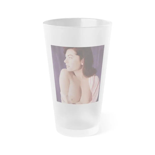 June Palmer #149 (Vintage Female Icon) Frosted Pint Glass 16oz 16oz Frosted - Go Mug Yourself