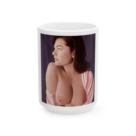 June Palmer #149 (Vintage Female Icon) White Coffee Mug 15oz - Go Mug Yourself