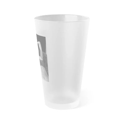 June Palmer #15 - Topless (Vintage Female Icon) Frosted Pint Glass 16oz - Go Mug Yourself