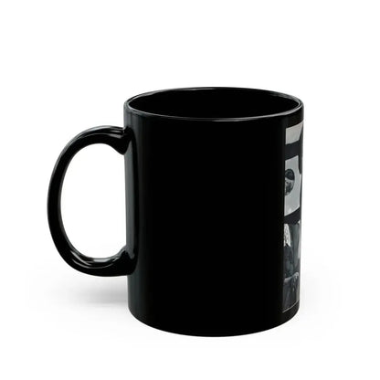 June Palmer #150 - Topless (Vintage Female Icon) Black Coffee Mug - Go Mug Yourself
