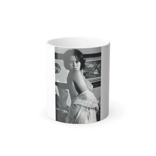 June Palmer #150 - Topless (Vintage Female Icon) Color Changing Coffee Mug 11oz - Go Mug Yourself