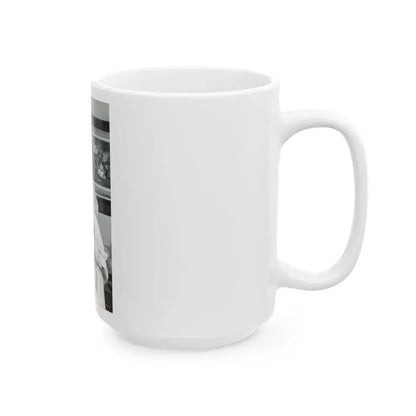 June Palmer #150 - Topless (Vintage Female Icon) White Coffee Mug - Go Mug Yourself