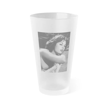 June Palmer #153 - Topless (Vintage Female Icon) Frosted Pint Glass 16oz-16oz-Frosted-Go Mug Yourself