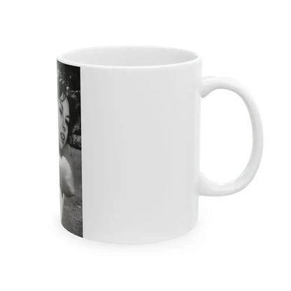 June Palmer #153 - Topless (Vintage Female Icon) White Coffee Mug - Go Mug Yourself