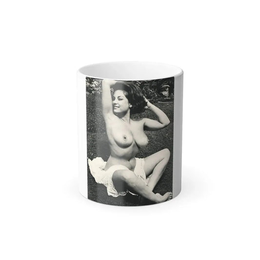 June Palmer #154 - Topless (Vintage Female Icon) Color Changing Coffee Mug 11oz - Go Mug Yourself