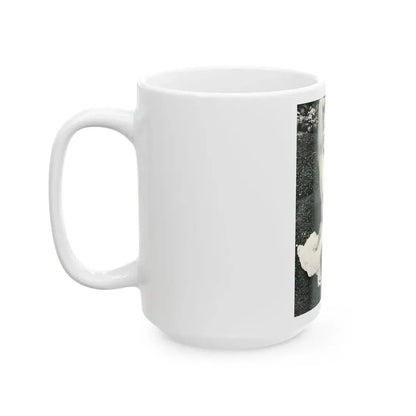 June Palmer #154 - Topless (Vintage Female Icon) White Coffee Mug - Go Mug Yourself