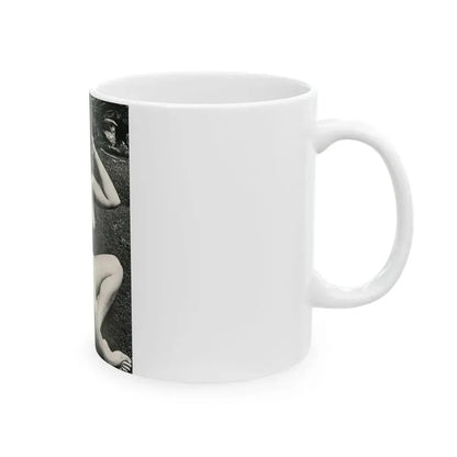 June Palmer #154 - Topless (Vintage Female Icon) White Coffee Mug - Go Mug Yourself