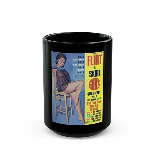 June Palmer #160 - Mag. Cover (Vintage Female Icon) Black Coffee Mug 15oz - Go Mug Yourself