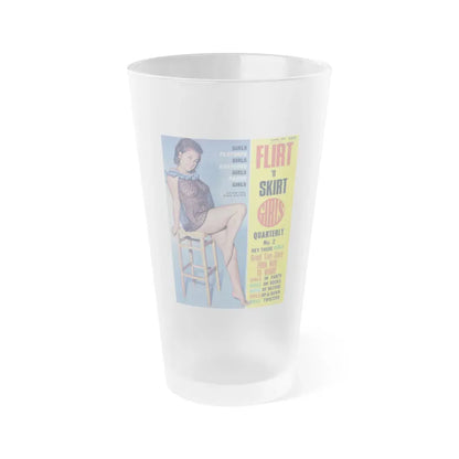 June Palmer #160 - Mag. Cover (Vintage Female Icon) Frosted Pint Glass 16oz 16oz Frosted - Go Mug Yourself