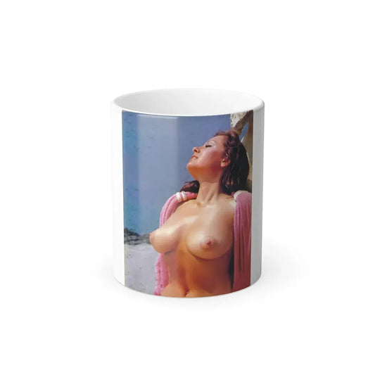 June Palmer #164 - Topless (Vintage Female Icon) Color Changing Coffee Mug 11oz - Go Mug Yourself