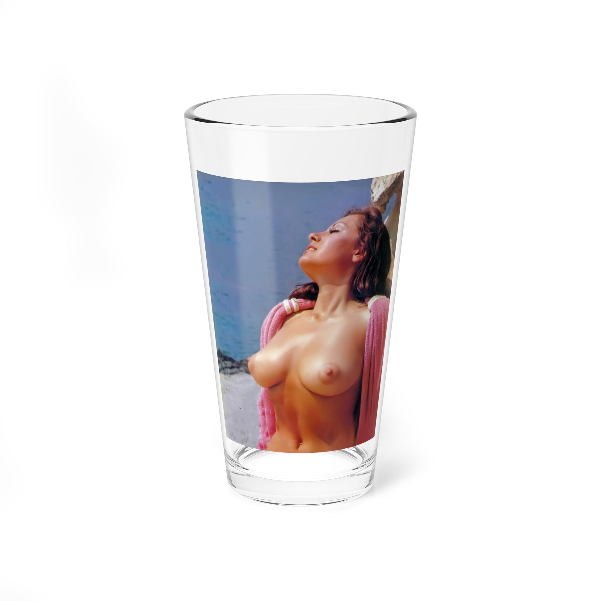 June Palmer #164 - Topless (Vintage Female Icon) Pint Glass 16oz-16oz-Go Mug Yourself