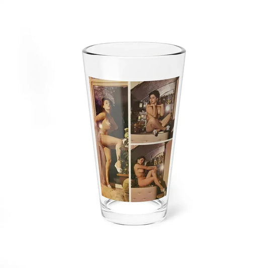 June Palmer #169 - Topless Mag. Spread (Vintage Female Icon) Pint Glass 16oz 16oz - Go Mug Yourself