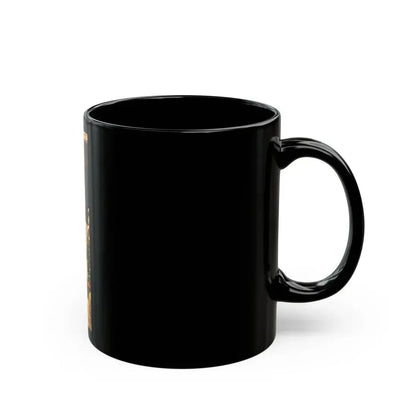 June Palmer #170 - Topless (Vintage Female Icon) Black Coffee Mug - Go Mug Yourself